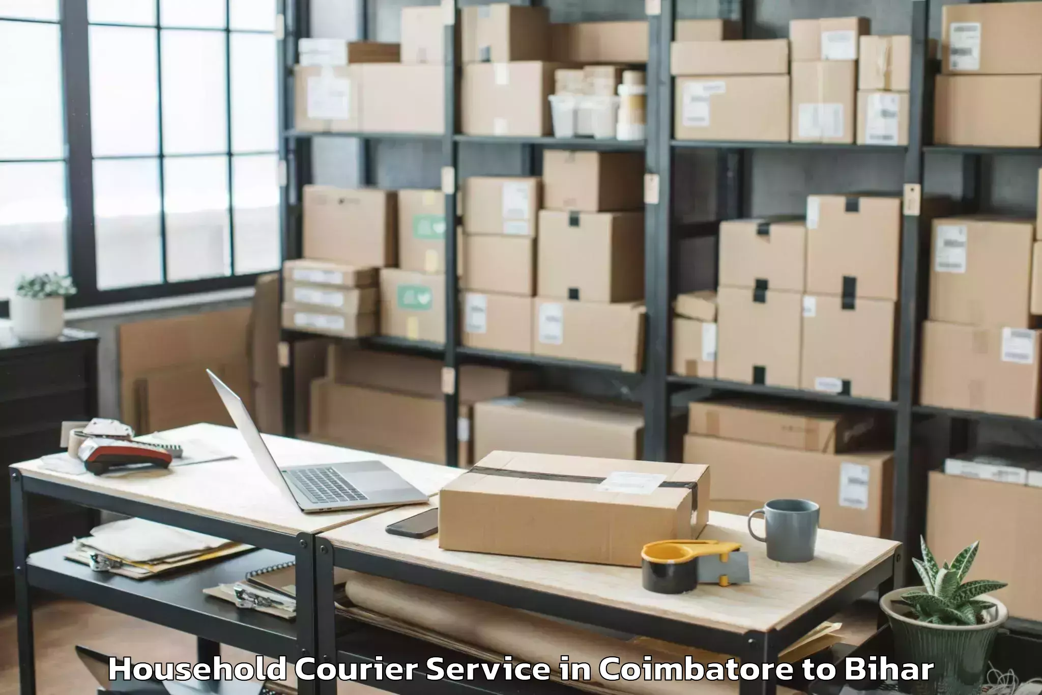 Book Coimbatore to Gaighat Household Courier